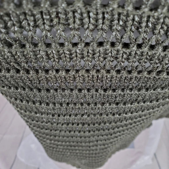 Calvin Klein Jeans Olive Green Shaker Sweater Scoop  Neck Size Medium - Picture 3 of 13